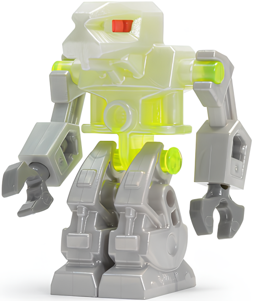 Минифигурка Lego Devastator - Trans-Neon Green Torso, Red Eyes exf004 U